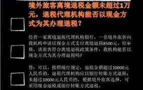 离境退税条件是什么？退税流程是怎样的？