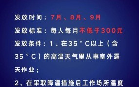 高温津贴标准是多少？企业如何发放高温补贴？