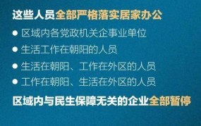 北京朝阳居家办公通知，全区单位如何安排？