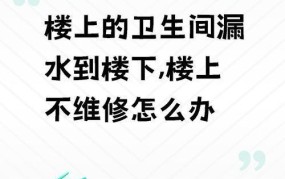 楼上漏水如何快速补漏？家居维修小技巧