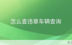 广东省交通违章查询如何操作？怎么处理违章？