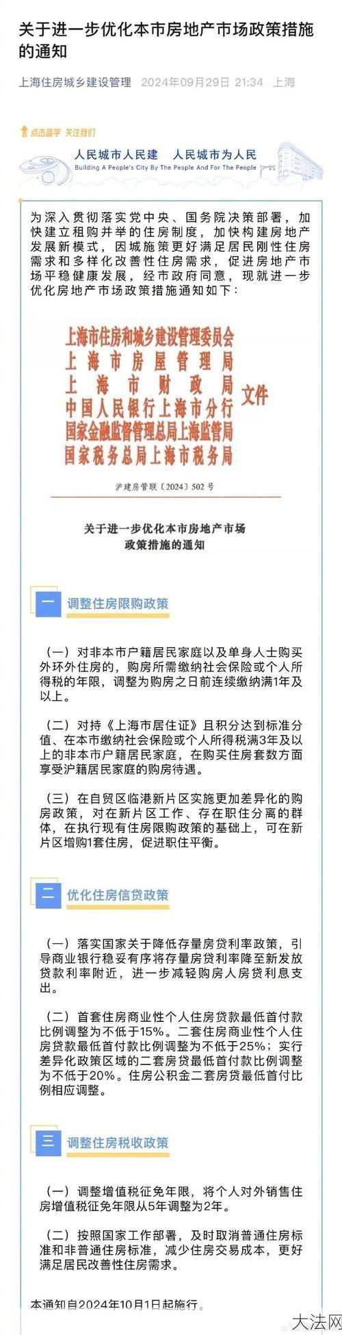 上海二套房政策有哪些调整？购房时应注意什么？-大法网