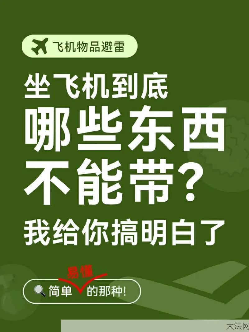 乘飞机有哪些物品是不能带的？需要注意什么？-大法网