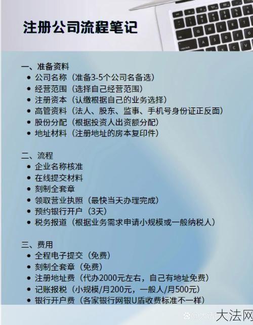 泰州公司注册流程是怎样的？注册公司需要哪些材料？-大法网