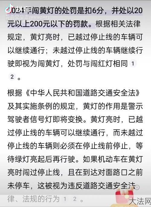 新交规黄灯时怎样行驶？如何避免违章？-大法网