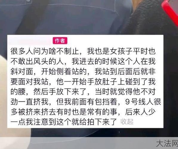 上海地铁咸猪手事件背后，如何提高出行安全感？-大法网