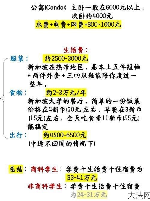 新加坡留学费用详解，预算规划指南-大法网